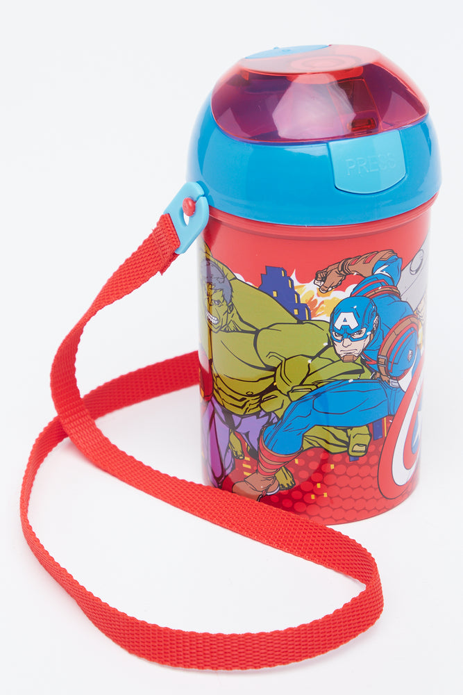 Red Avengers Pop Up Canteen Bottle (2)