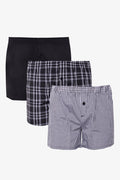 3 Pack Woven Boxer Set