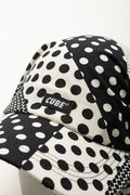 Monochrome Polka Dot Headscarf (2)