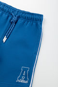 Blue Fleece Athletic Shorts (1)