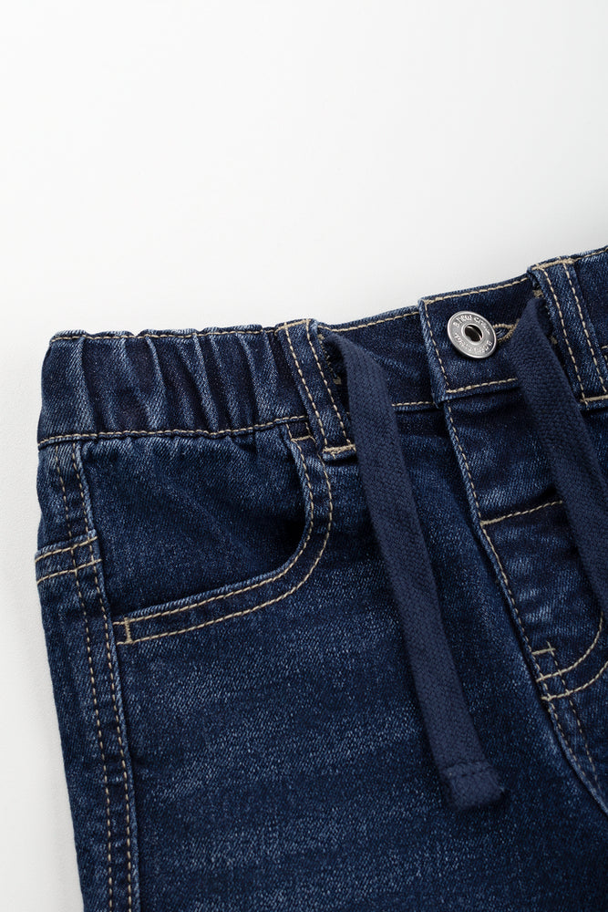 Blue Skinny Cargo Jeans (1)