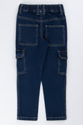 Blue Skinny Cargo Jeans (2)