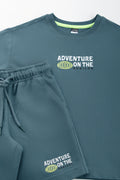 Teal Adventure Graphic T-Shirt Set (1)