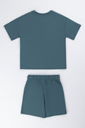 Teal Adventure Graphic T-Shirt Set (2)