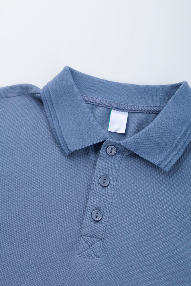 Blue Plain Cotton Golfer (1)