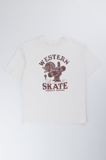 Short Sleeve Western Skate Graphic T-Shirt