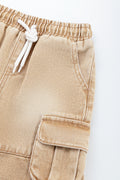Taupe Cargo Utility Shorts (1)