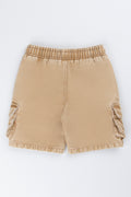 Taupe Cargo Utility Shorts (2)
