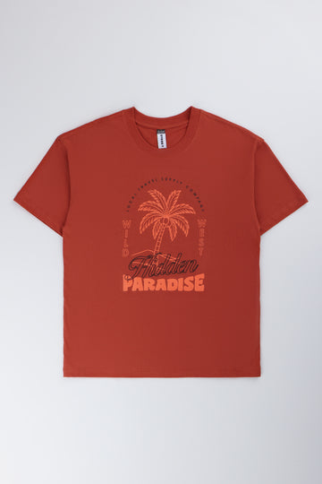 Orange Paradise Graphic T-Shirt