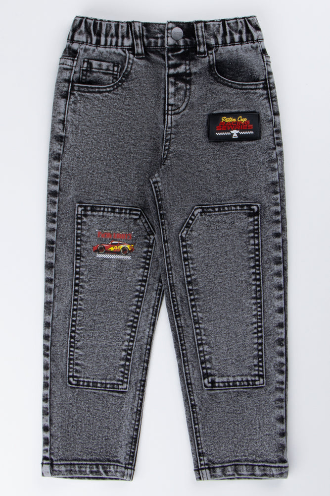 Dark Grey Cars Denim Jeans
