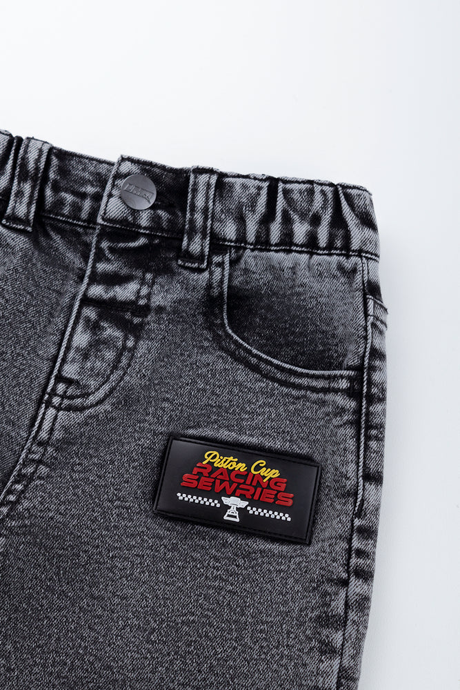 Dark Grey Cars Denim Jeans (1)