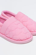 Pink Heart Quilted Indoor Slippers (2)