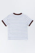 Short Sleeve Striped Ringer T-Shirt (2)
