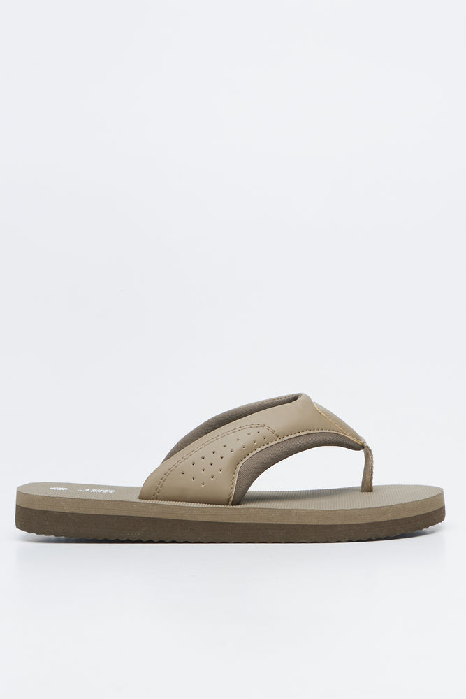 Chocolate Brown Double Band Sandals (1)