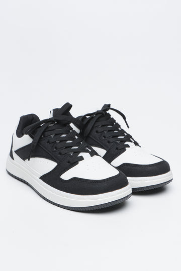 Black and White Skate Sneakers