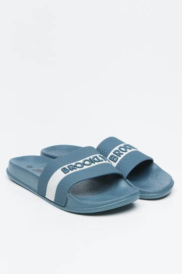 Teal Brooklyn Lettering Slides