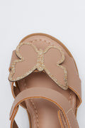 Natural Butterfly Trim Sandals (4)