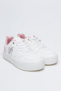White Bow Charm Fashion Sneakers