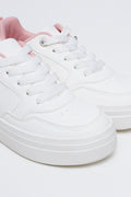 White Bow Charm Fashion Sneakers (2)