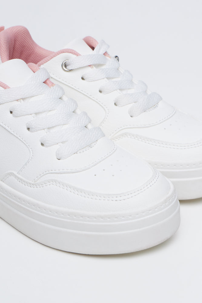 White Bow Charm Fashion Sneakers (2)
