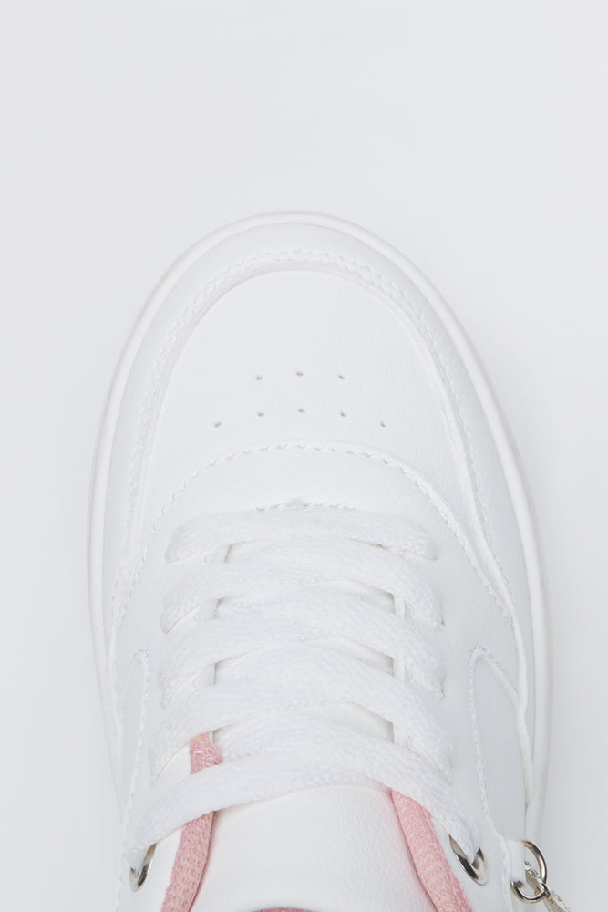 White Bow Charm Fashion Sneakers (4)