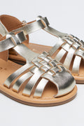 Metallic Gold Fisherman Sandals (2)