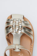 Metallic Gold Fisherman Sandals (4)