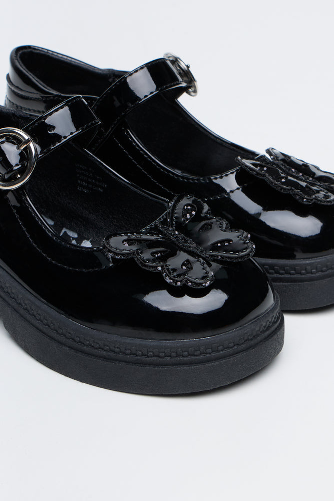 Black Butterfly Mary Jane Shoes (2)