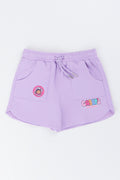 Purple Gabby Dollhouse Fleece Shorts