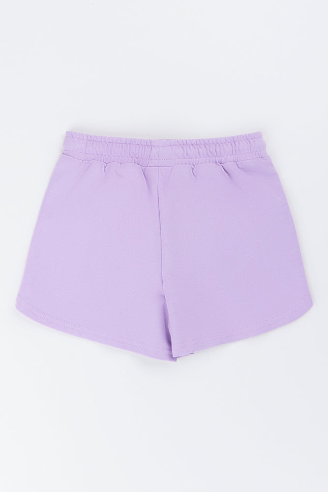 Purple Gabby Dollhouse Fleece Shorts (2)