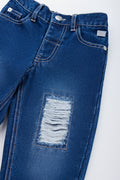 Indigo Distressed Mom Denim Jeans (1)