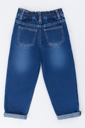 Indigo Distressed Mom Denim Jeans (2)