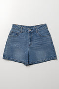 Diamante Embellished Denim Shorts