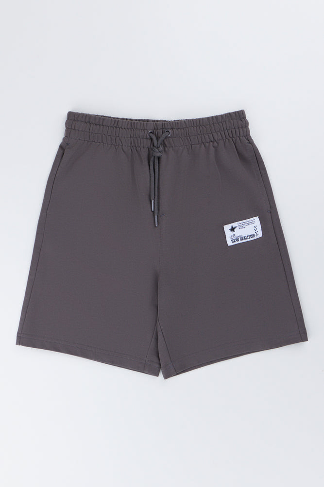 Grey Heavyweight Knit Shorts