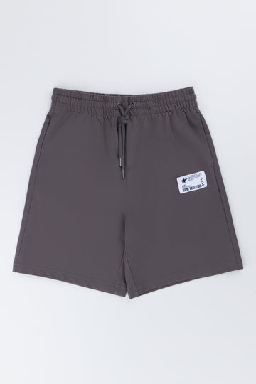 Grey Heavyweight Knit Shorts
