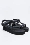 Black Padded Sport Sandals