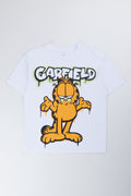 White Garfield Graphic T-Shirt