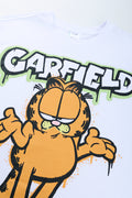 White Garfield Graphic T-Shirt (1)