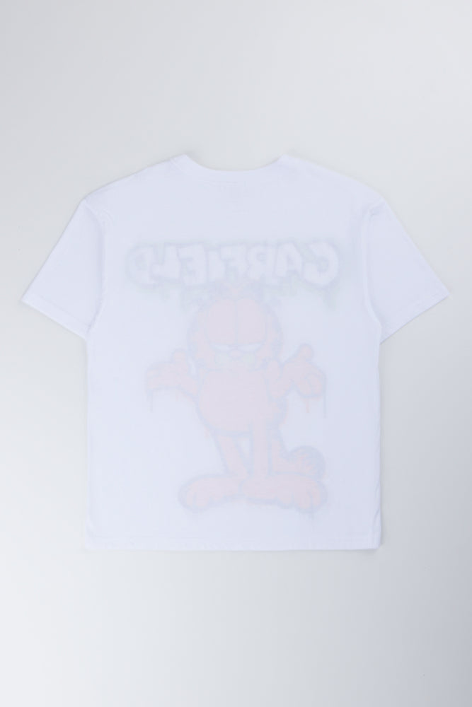 White Garfield Graphic T-Shirt (2)