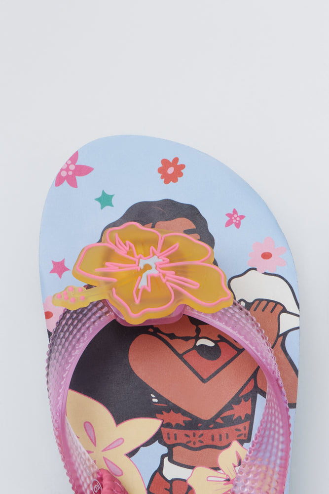 Blue Moana Light Up Flip Flops (4)