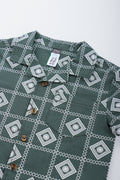 Green Cotton Short Sleeve Shirt (1)