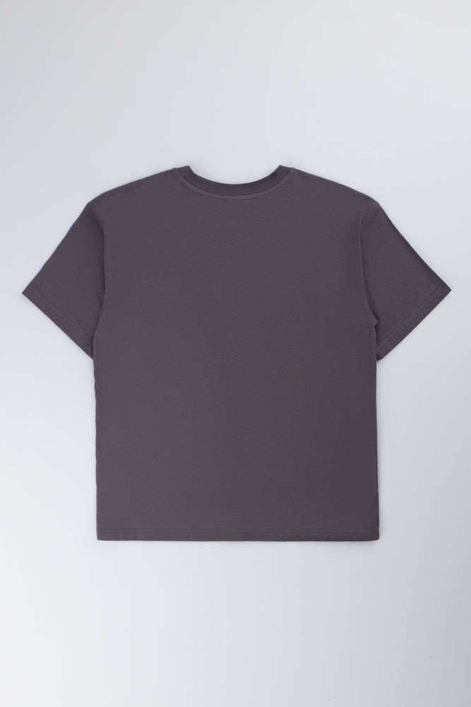 Grey short Sleeve Pocket Detail T-Shirt (2)