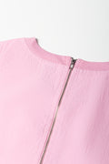 Pink Sleeveless Bubble Top (2)