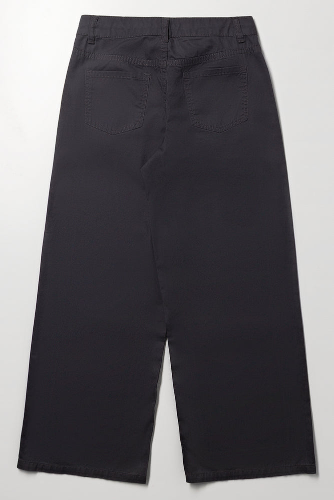 Wide Leg Cotton Drawcord Pants (2)
