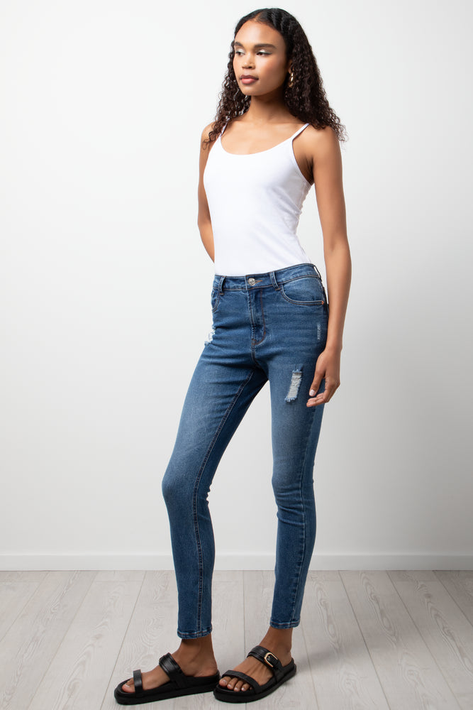 White Fitted Cami Top (1)