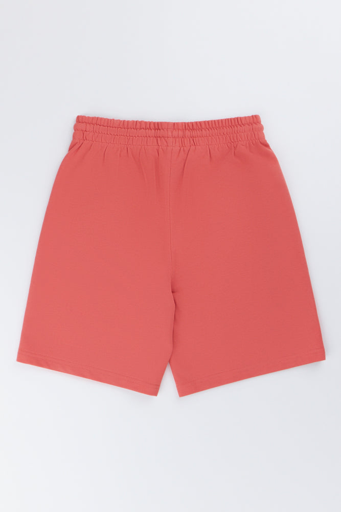Coral Relaxed Knit Shorts (2)