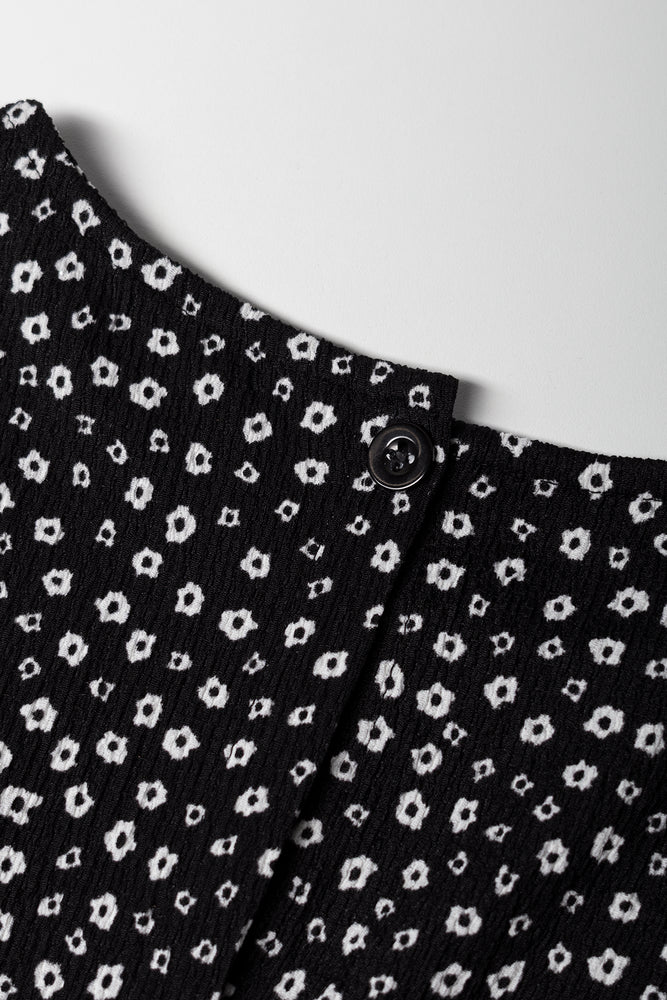 Black Floral Print Crinkle Jumpsuit (2)