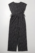 Black Floral Print Crinkle Jumpsuit (3)