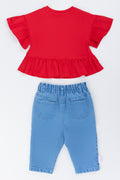 Red Hello Kitty Ruffle Outfit (2)