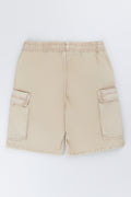 Beige Cotton Cargo Shorts (2)